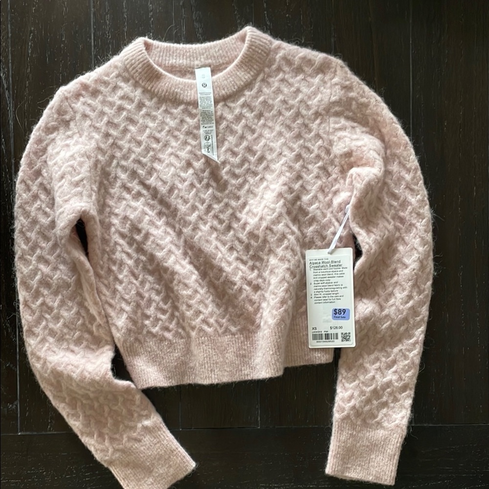 Lululemon Alpaca Wool-Blend Crosshatch Sweater